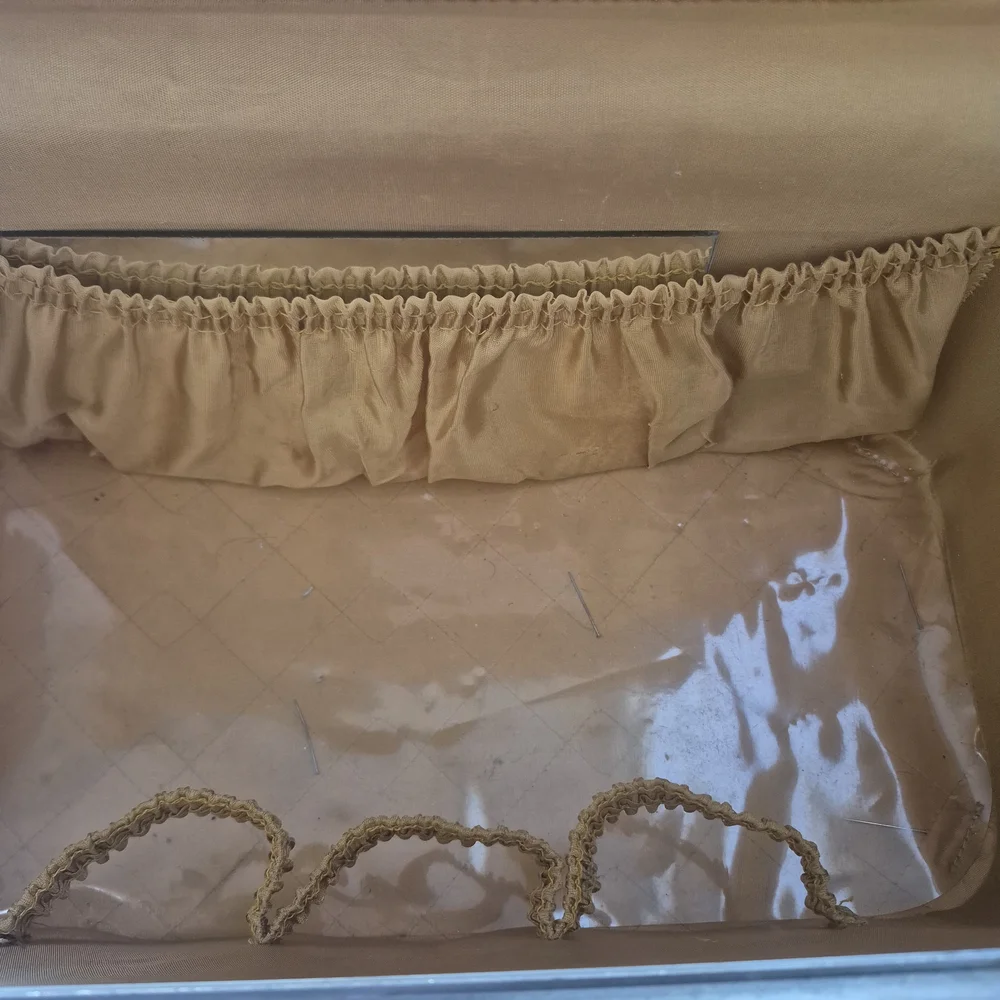 Vintage Green Airway Train Case